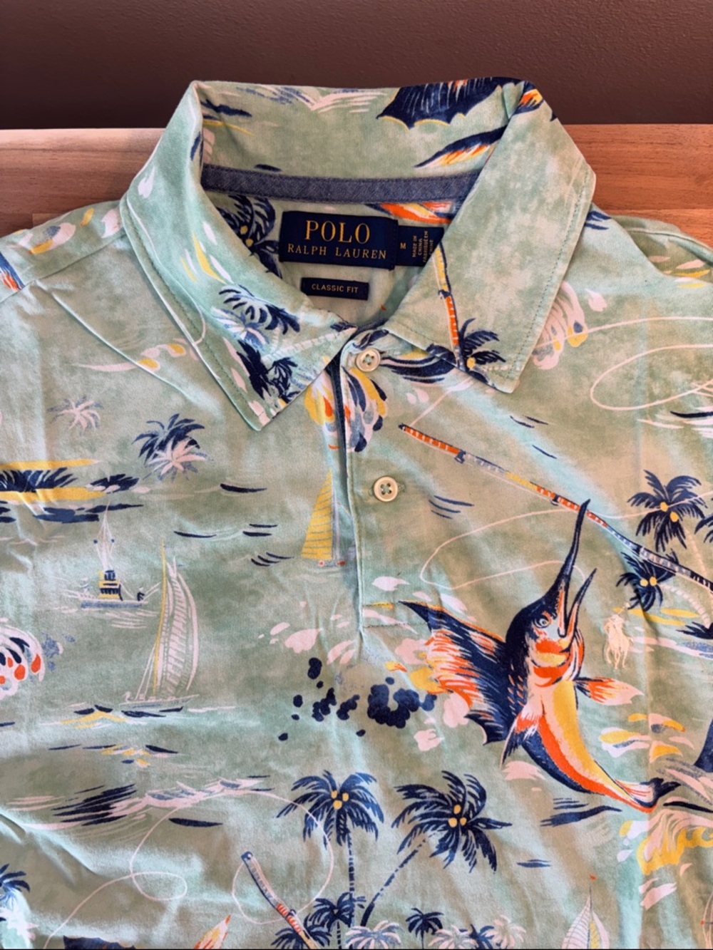 Polo by Ralph Lauren Seafoam Green Marlin & Nautical Polo